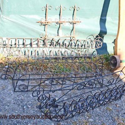  Assortment of Garden Fencing and Under Window Planters

Auction Estimate $20-$100 â€“ Located Field 