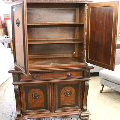  ANTIQUE Walnut 4 Door 1 Drawer Carved Bunn Feet with Scrolling Carving Blind Door China Cabinet

Auction Estimate $100-$300 â€“ Located...