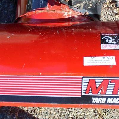   â€œMTD Yard Machineâ€ 5/22 2-Stage Tecumseh Products 22â€ Snow Blower

Auction Estimate $100-$400 â€“ Located Field 