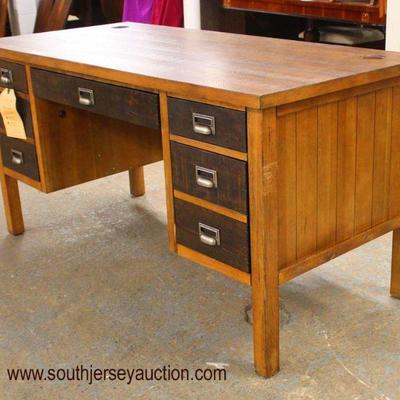 NEW â€œMartin Furnitureâ€ 7 Drawer Contemporary Country Rustic Style Executor Desk with Tag

Auction Estimate $200-$400 â€“ Located Inside