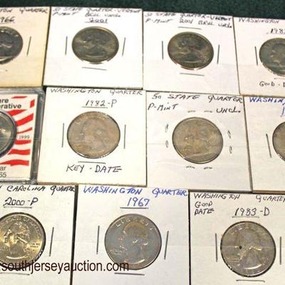 Selection of State Quarters

Auction Estimate $10-$20 â€“ Located Glassware