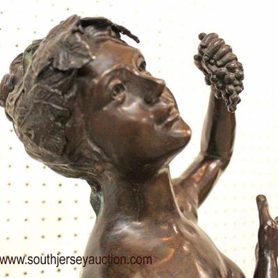  Bronze Lady Holding Grapes

Auction Estimate $400-$800 â€“ Located Inside 