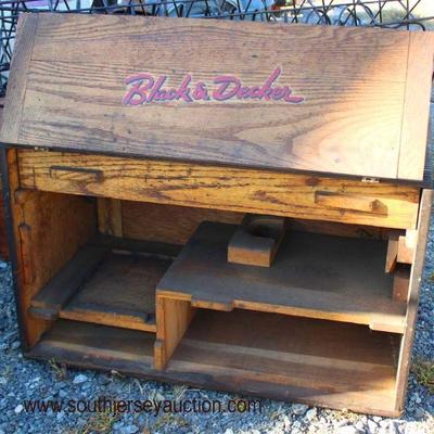  Assortment of Primitive Wood Tool Boxes

â€œBlack and Deckerâ€ and Other

Auction Estimate $20-$100 â€“ Located Inside 