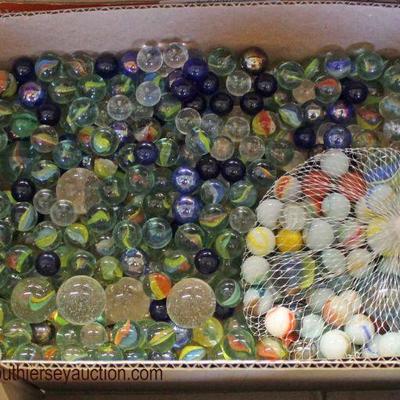 Selection of VINTAGE Box Lots of Marbles

Auction Estimate $20-$80 â€“ Located Glassware