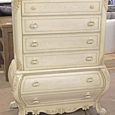  NEW Contemporary Bombay Style 6 Drawer Carved High Chest

Auction Estimate $200-$400 â€“ Located Inside 