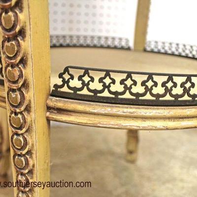  French Painted Frame and Carved Highly Inlaid Banded Rosewood Top Parlor Table

Auction Estimate $200-$400 â€“ Located Inside 