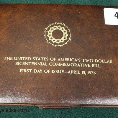 â€œThe United States of Americanâ€™s Two Dollar Bicentennial Commemorative Billâ€ First Day Issue â€“ April 13, 1976

Auction Estimate...