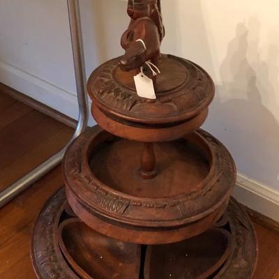 Monkey pod wood 3 tier server
$20