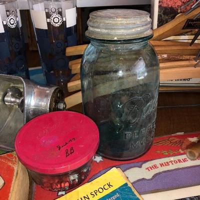blue glass mason jar
$7