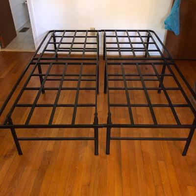 King metal bedframe $45