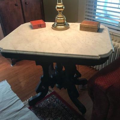 Marble top Victorian Table