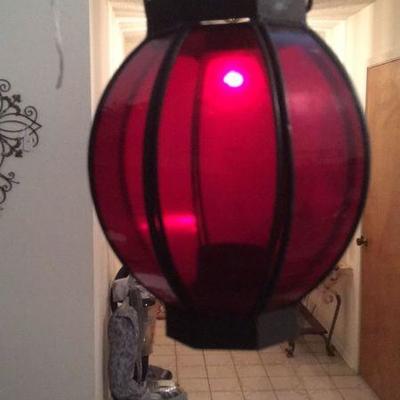 ruby red lantern globe