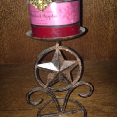 texas star candle holder 