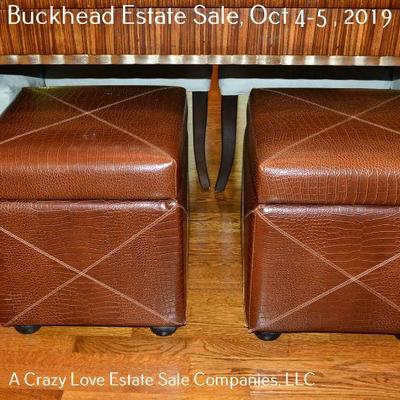 Leather Ottomans