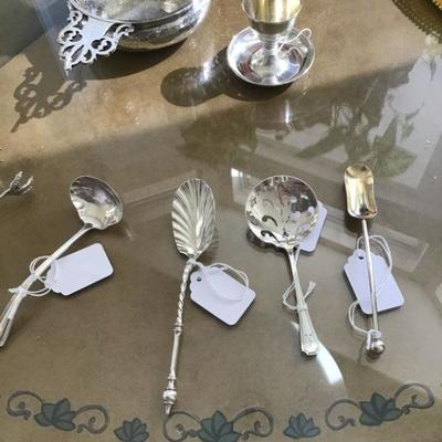 Victorian sterling serving items