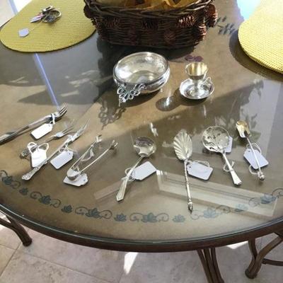 Sterling serving items