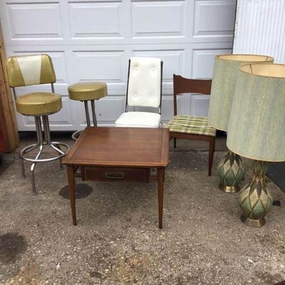Lane End Table and Other Mid Century Modern Items