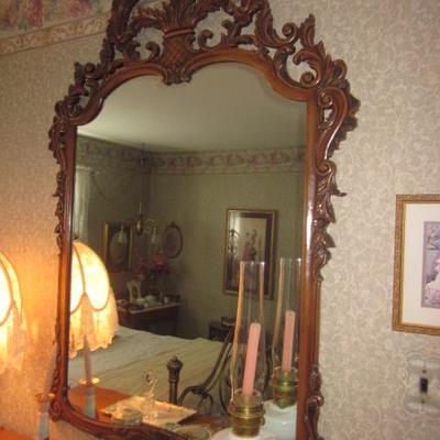 Hand Carved Ornate mirror 