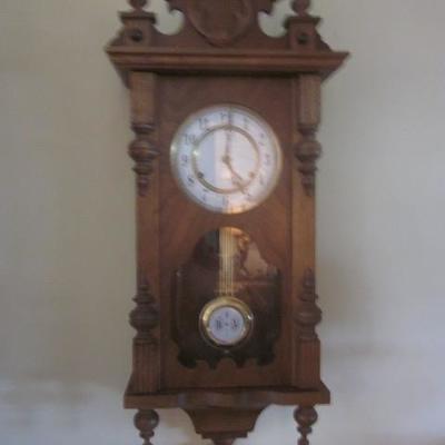 Antique German R A Wall Clock 