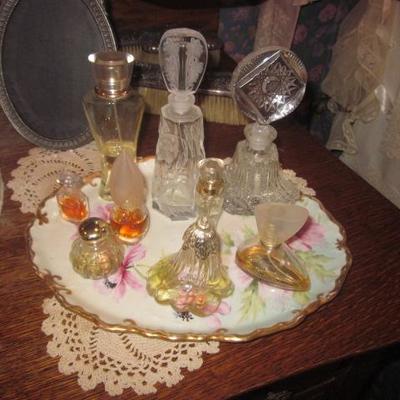 Vanity Sets Vintage Perfume Bottles 