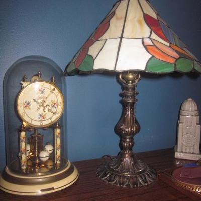 Clocks, Tiffany Style Lighting 