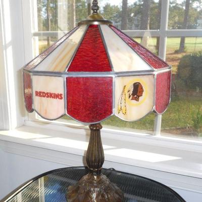 Redskin Stain Glass Lamp