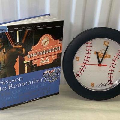 What A Burger Book and Clock