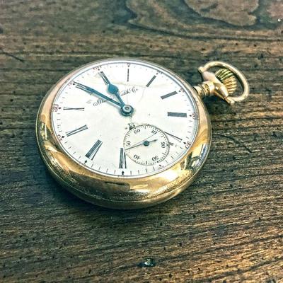 Gold plated stop watch by Illinois Watch Co. Fully functioning. Estate sale price: $199