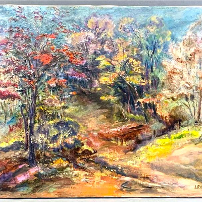 Original oil on canvas paintings by Irina Belotelkin Roublon (1913 - 2009). Estate sale price: $200

