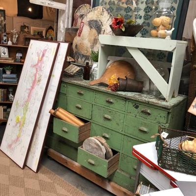 Green Cabinet $895