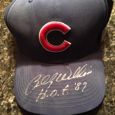 CUBS BILLY WILLIAMS SIGNED HAT