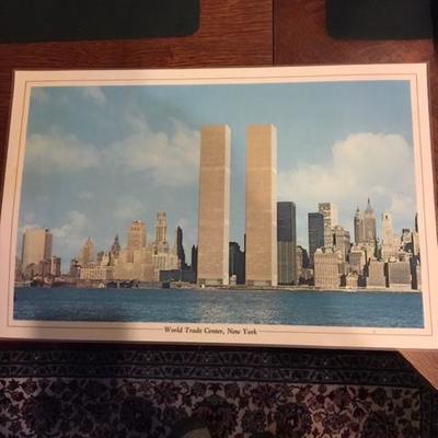 PRE 9/11 WORLD TRADE CENTER PLACE MAT