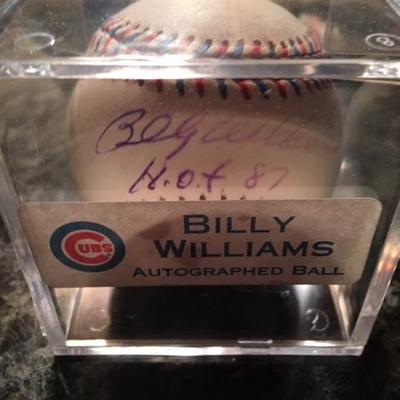 CUBS BILLY WILLIAMS SIGNED BASEBALL
