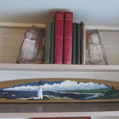 Cool petrified wood bookends