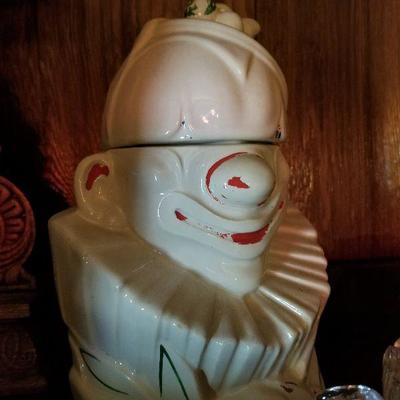 Vintage Clown Cookie Jar