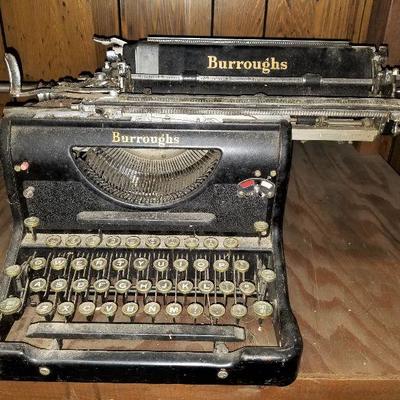 Antique Burroughs typewriter
