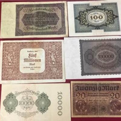 German Notes from 1918 and Up