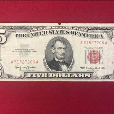 US $5 Red Seal 1963
