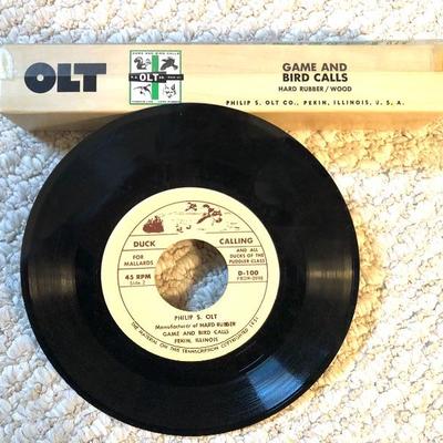 Game and Bird Calls 45 RPM Record