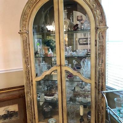 Unique Arched Lighted Display Cabinet - $475 (50W  20D  86H)