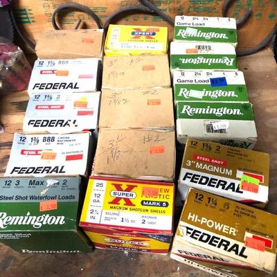 12 Gauge Ammunition SOLD with gun