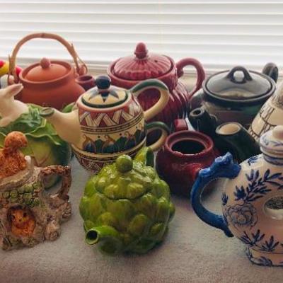 Tea pot collection 