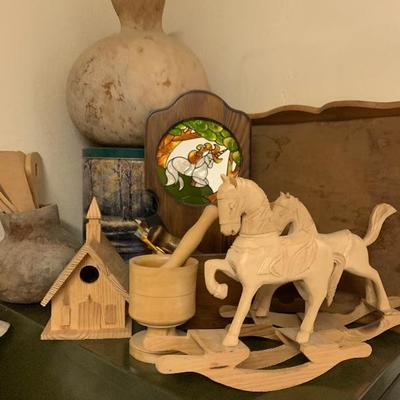 Wooden craft items 