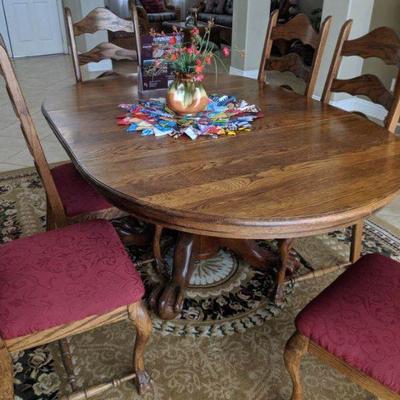 Formal dining room and chairs $255