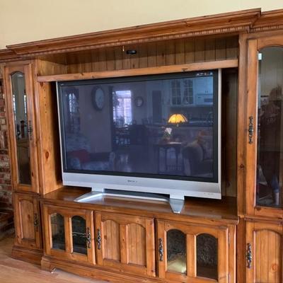This is a stunning entertainment center