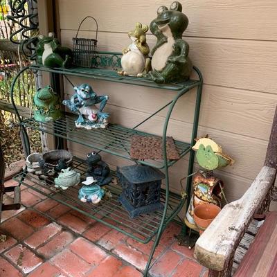 Wire rack and frog collection