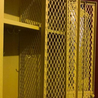 Wire Front Lockers, Four Doors Each Set, Two Sets 