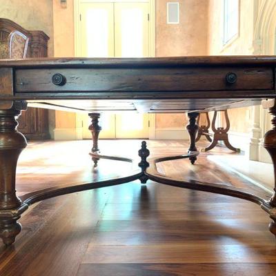 Theodore Alexander Castle Bromwich Series Reclaimed Wood Coffee Table