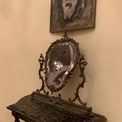 Baroque Mirror on Stand