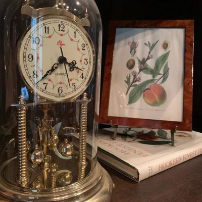 Elgin Anniversary Clock, Botanical Print